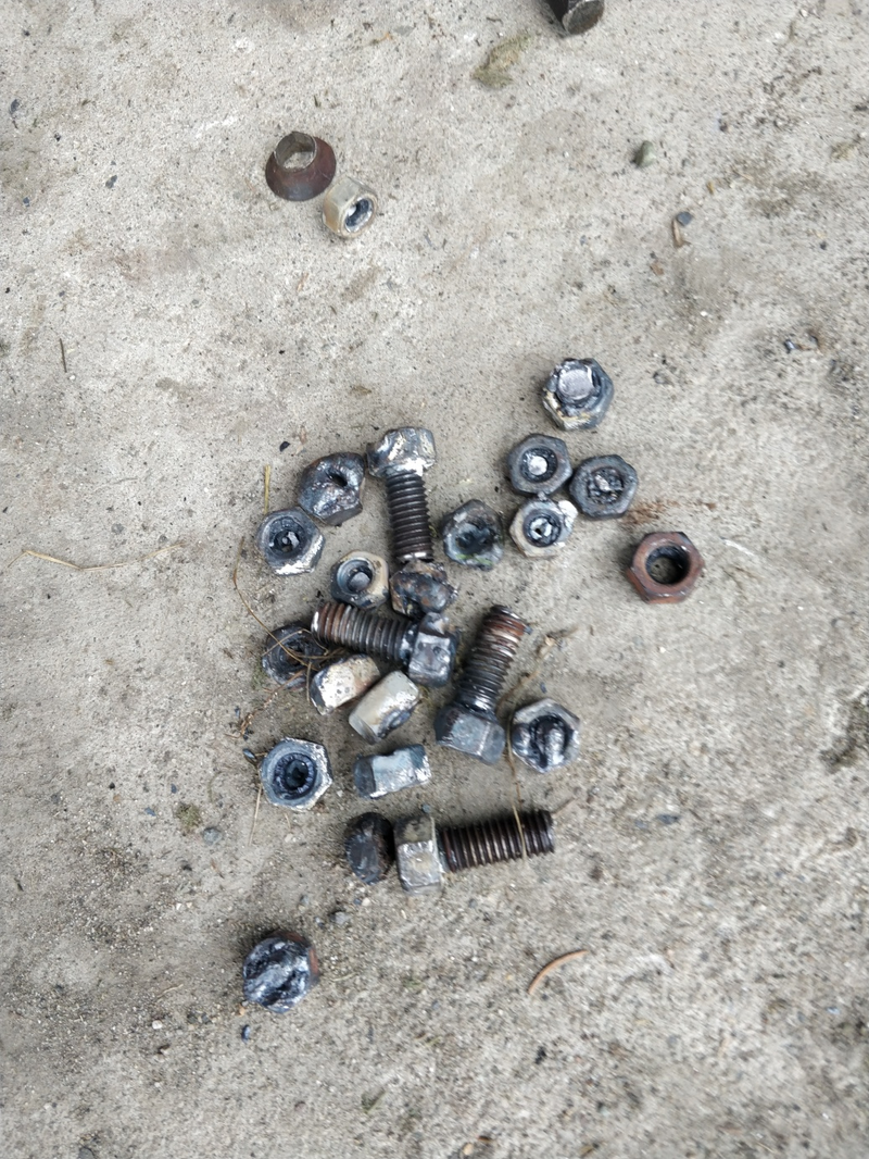 the detritus.